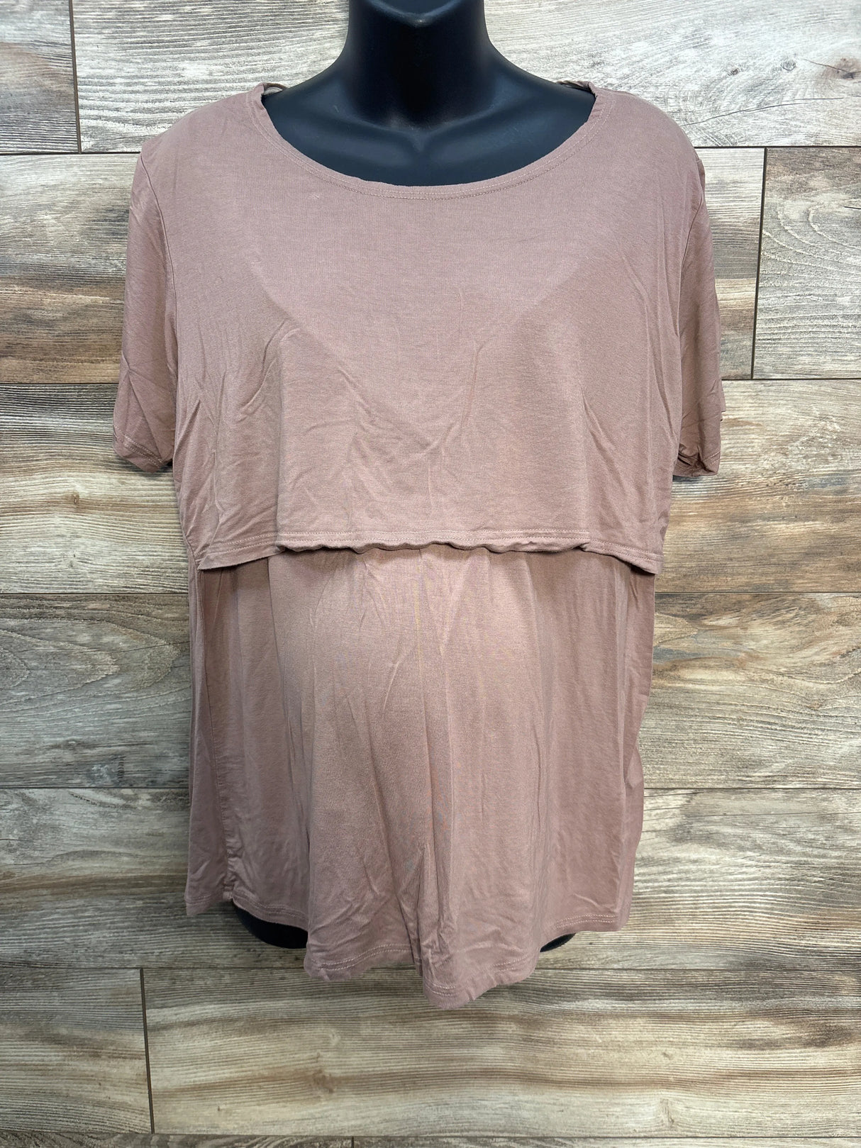 Smallshow Short Sleeve Nursing Top Rose Gold sz XXL