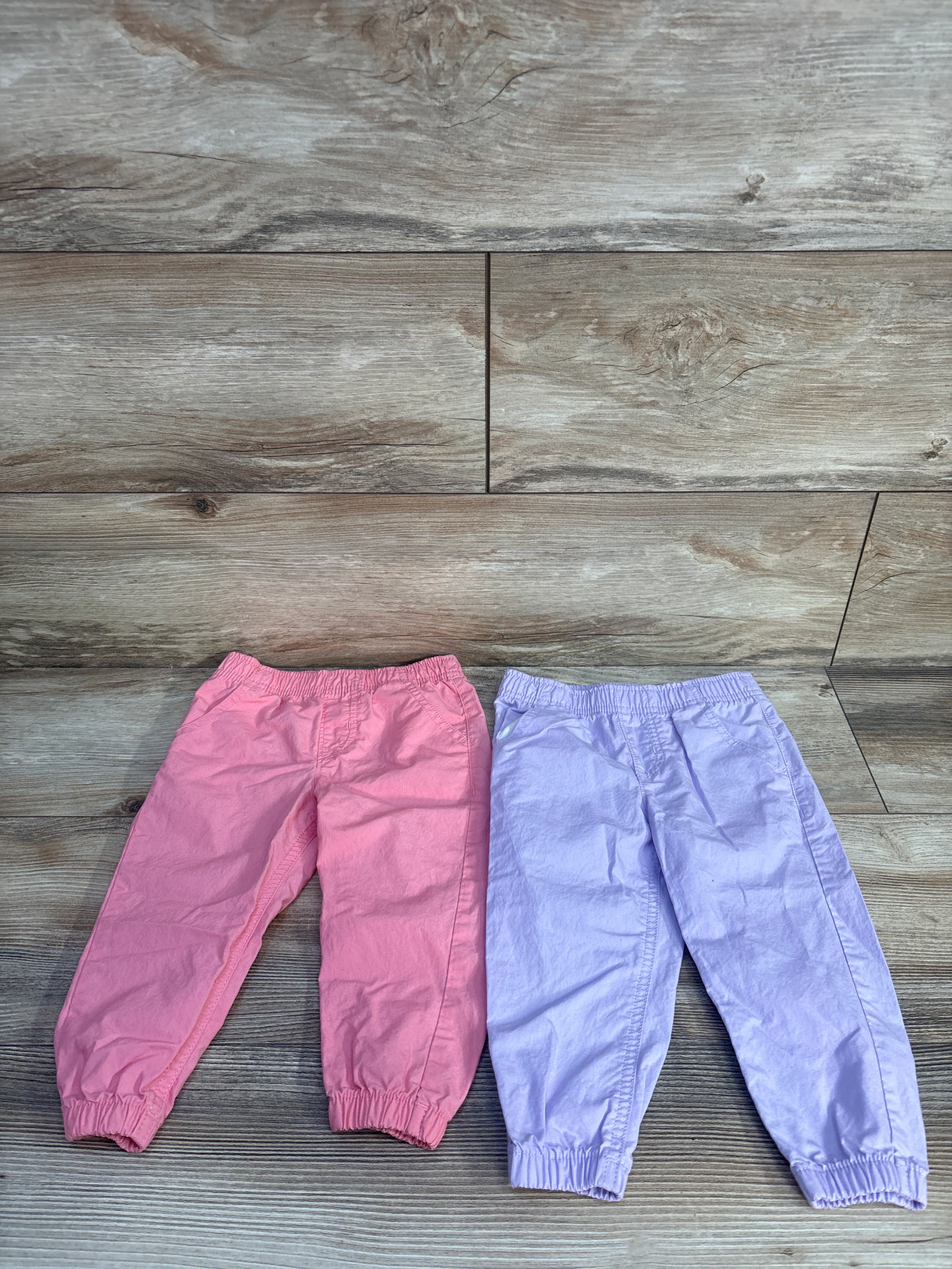 Wonder Nation 2pk Pull-On Pants Pink/Purple sz 18m