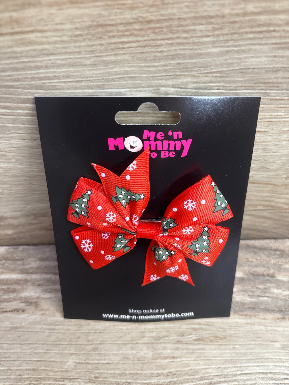 NEW Christmas Tree Hair Bow Red