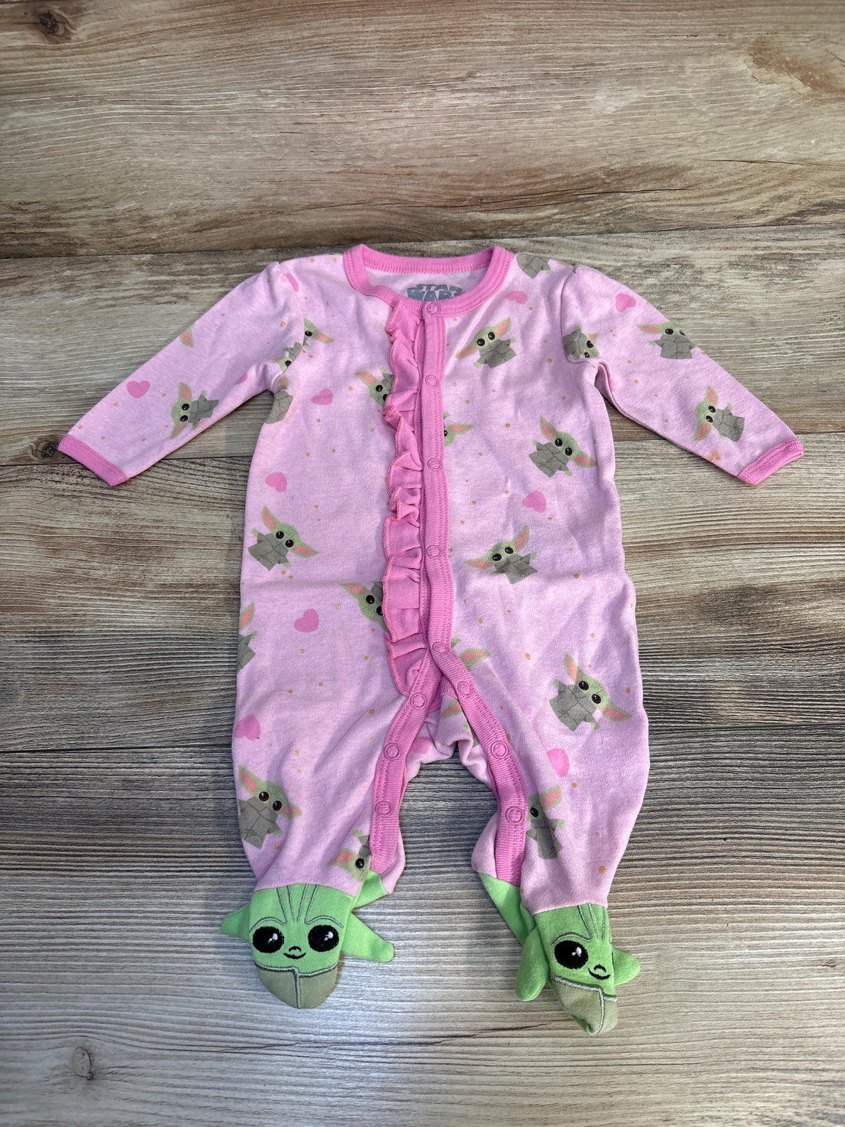 Star Wars Valentines Day Sleeper Pink sz 0-3m