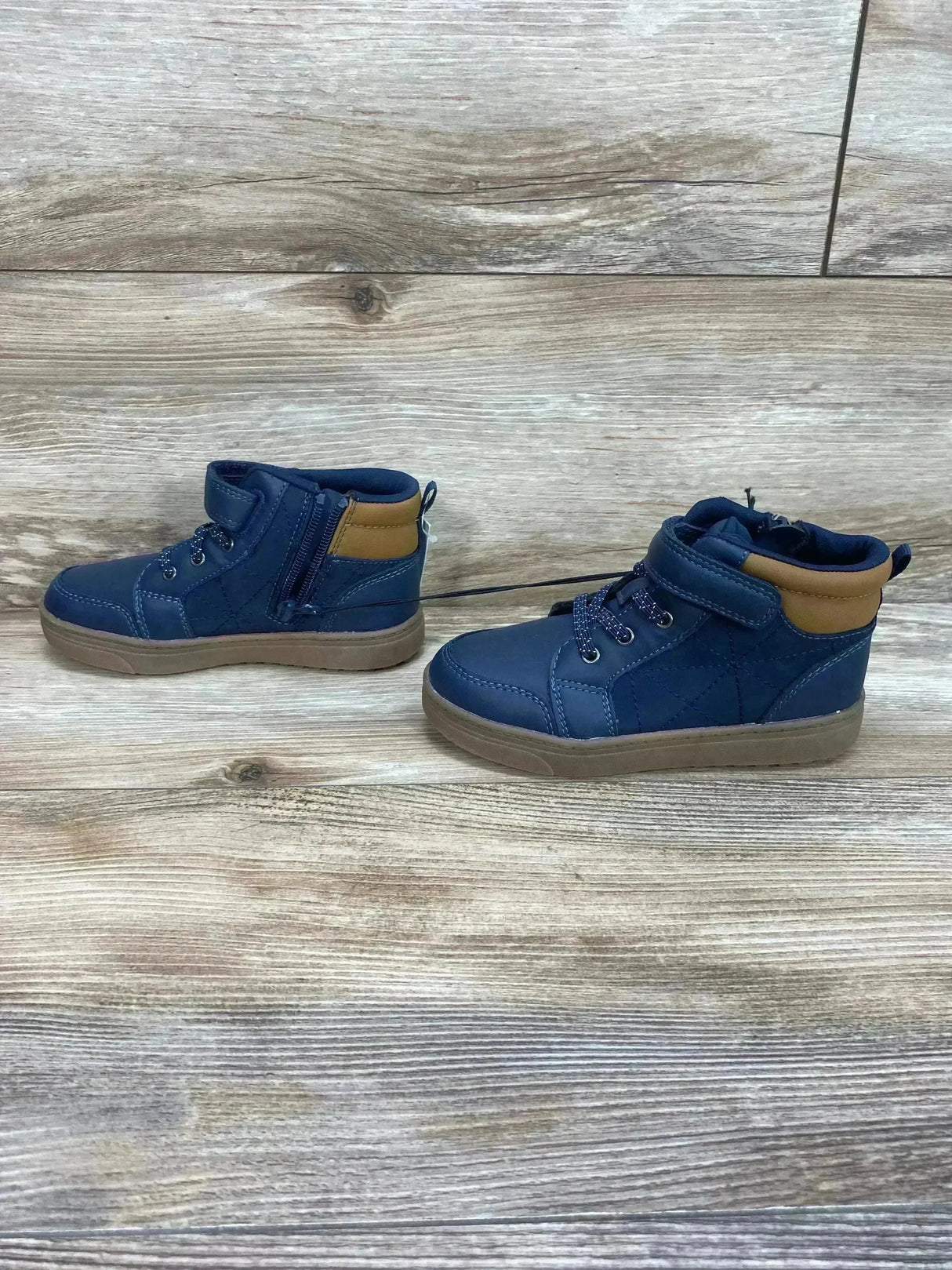 NEW Cat & Jack Toddler Slip-On Zipper Chukka Boots Blue Sz 11c - Me n Mommy To Be