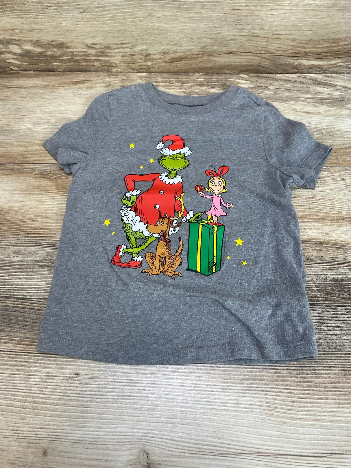 Old Navy The Grinch Shirt Grey sz 4T - Me n Mommy To Be