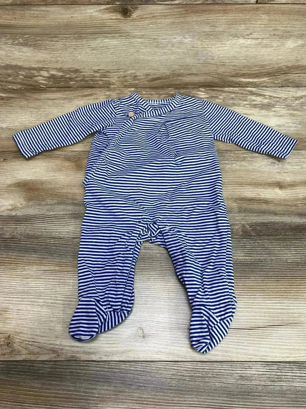Rachel Zoe Striped Footed Coverall Blue sz 3-6m - Me n Mommy To Be