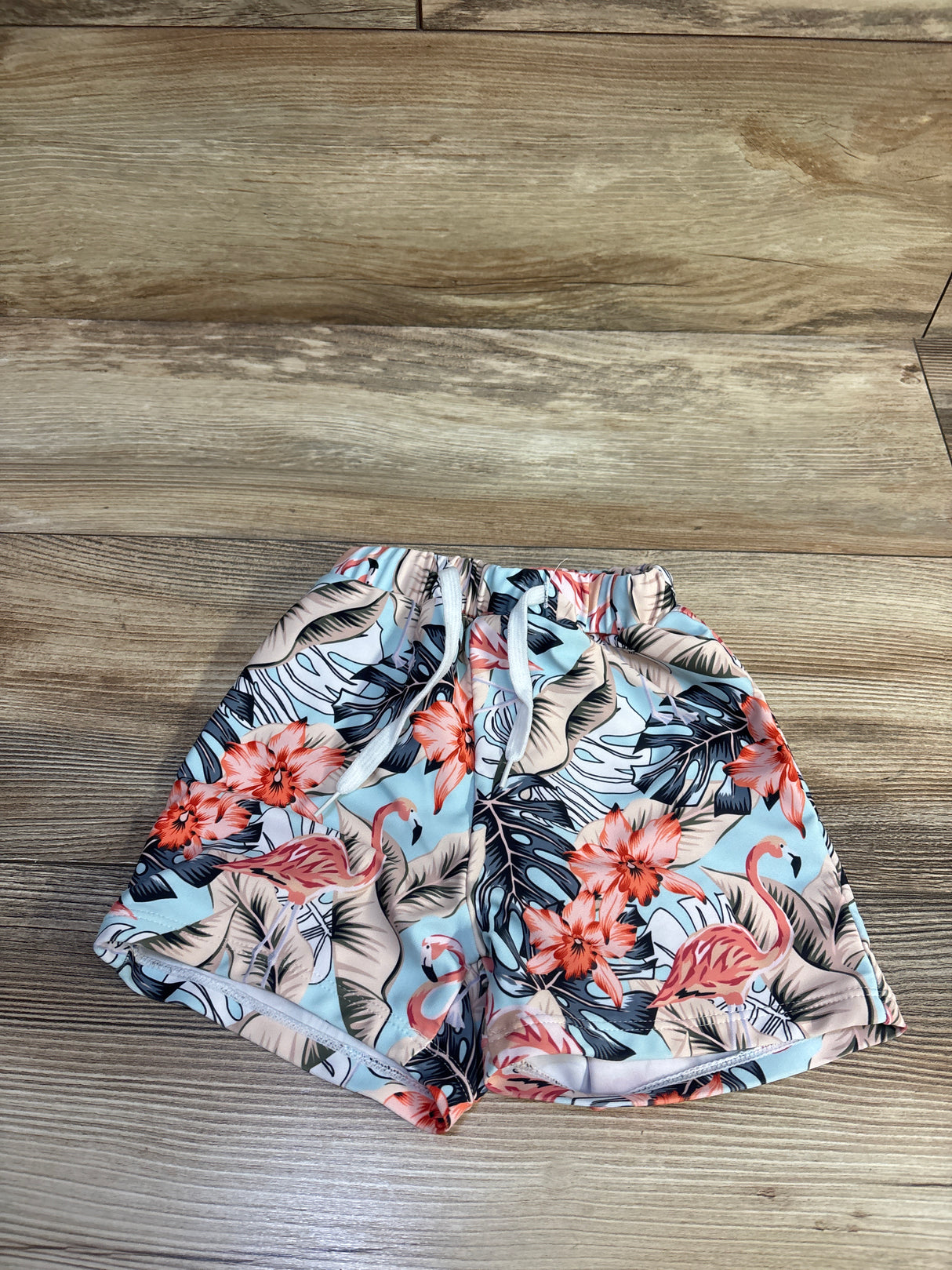 Shein Flamingo Swim Shorts Blue sz 12-18m