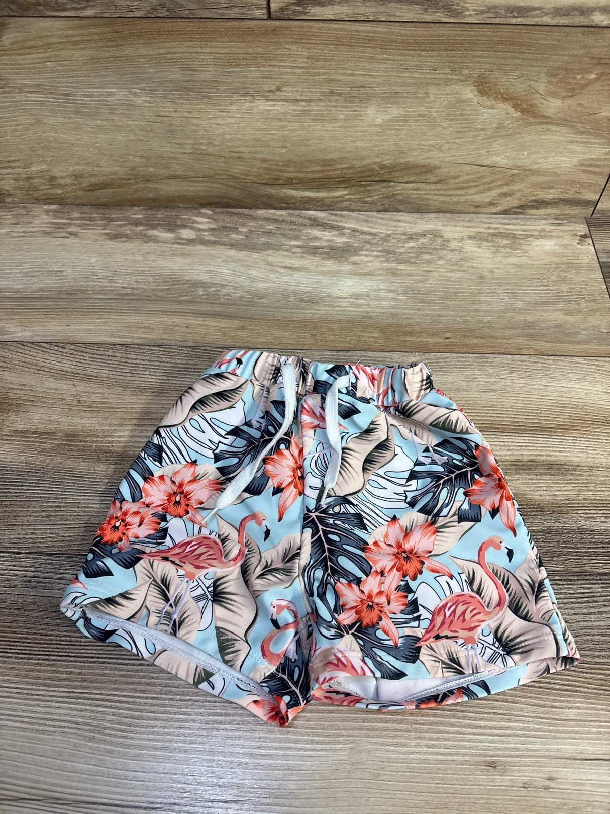 Shein Flamingo Swim Shorts Blue sz 12-18m