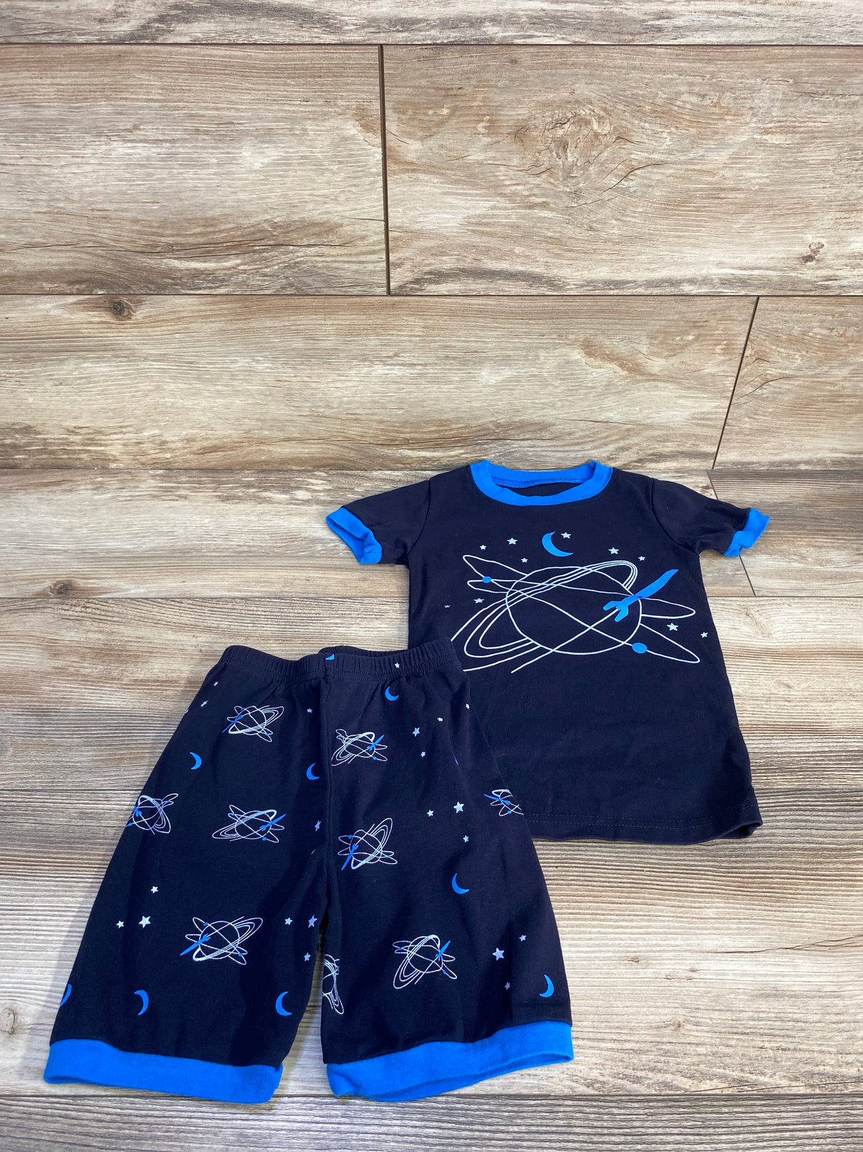 KikizYe 2pc Space Pajama Set Navy sz 4T