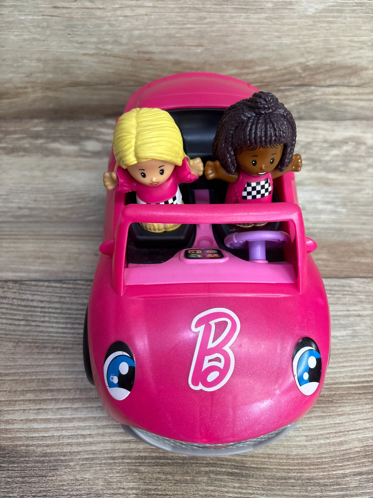 Fisher-Price Barbie Convertible Vehicle Pink w/ Two Little People