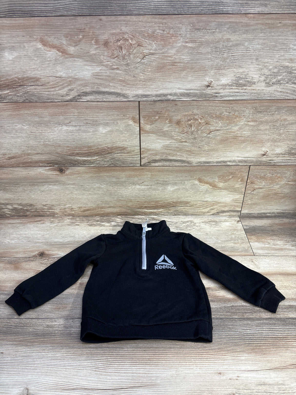 Reebok 1/4 Zip Pull Over Sweatshirt Black sz 2T