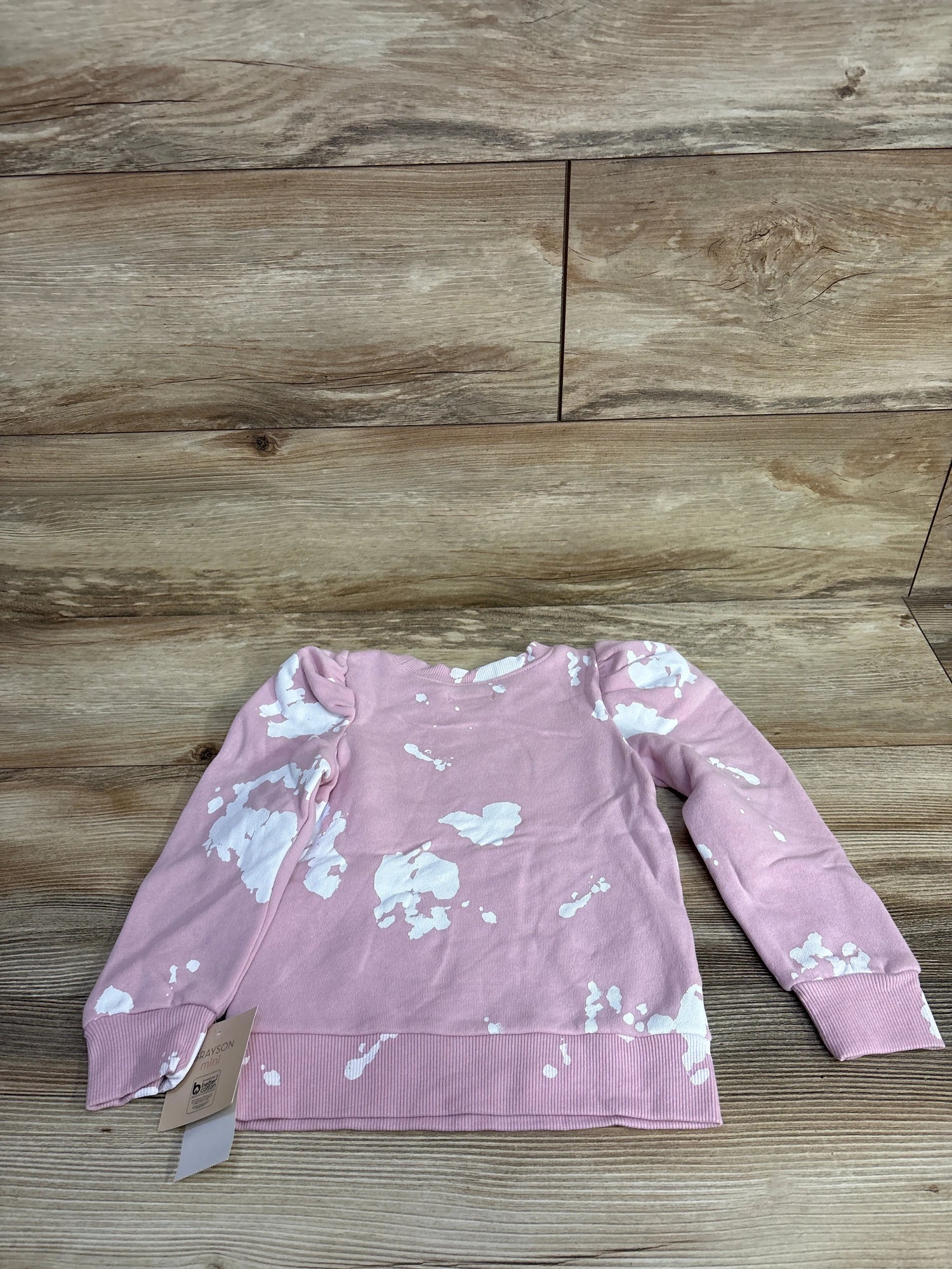 NEW Grayson Mini Puff Sleeve Sweatshirt Pink sz 3T