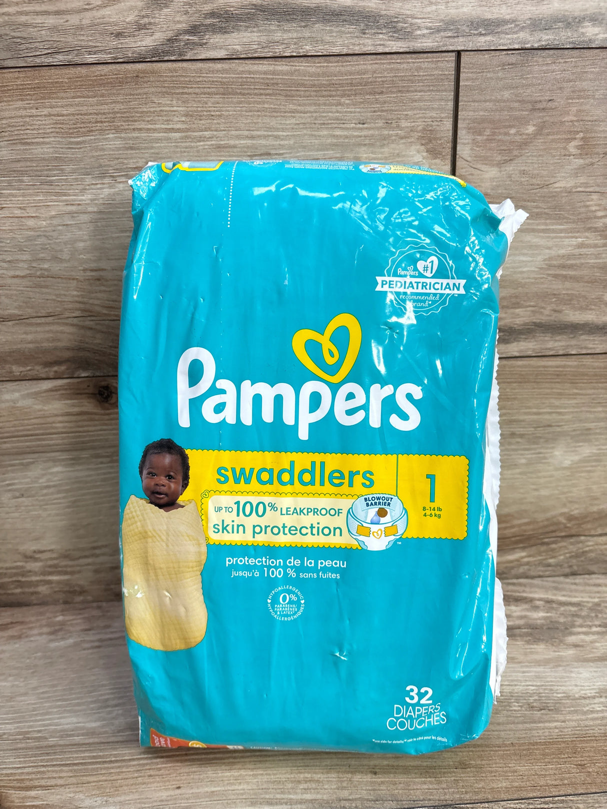 NEW Pampers Swaddlers Diapers Size 1 32ct.