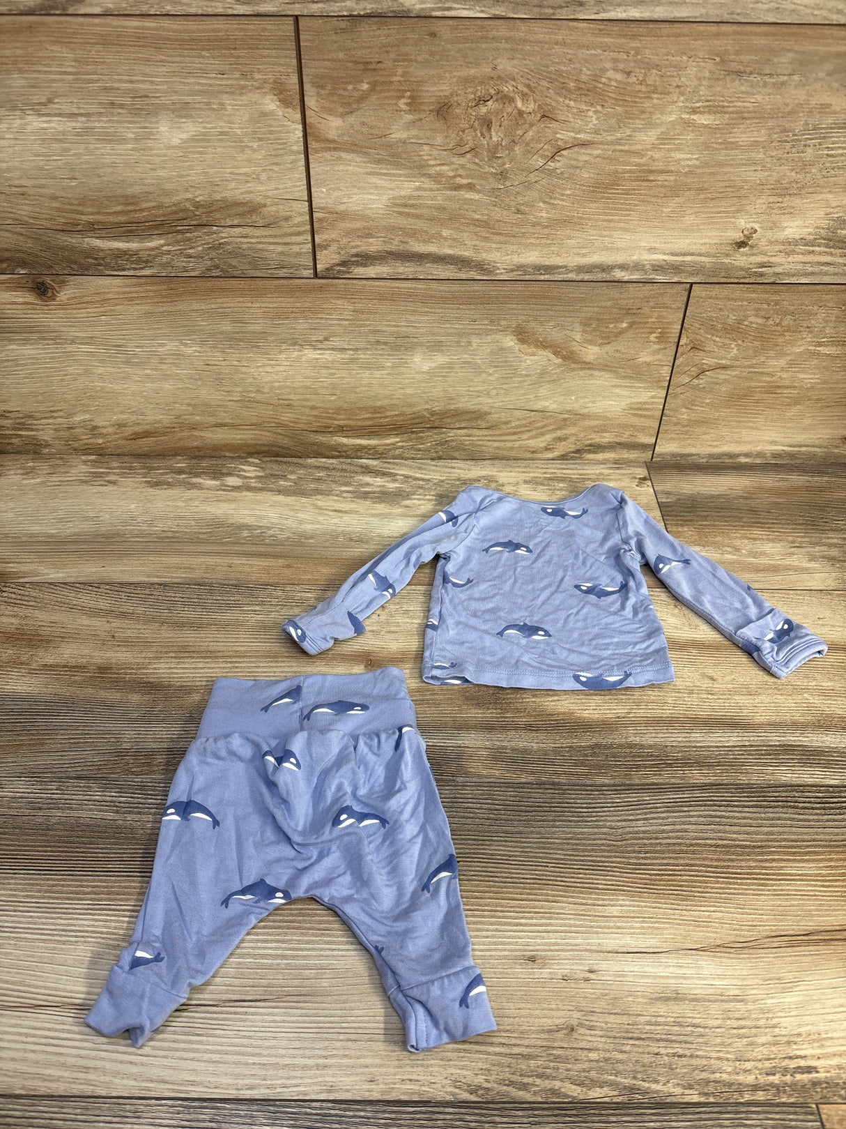 Just One You Comfy Soft 2pc Pajama Set Blue sz Newborn