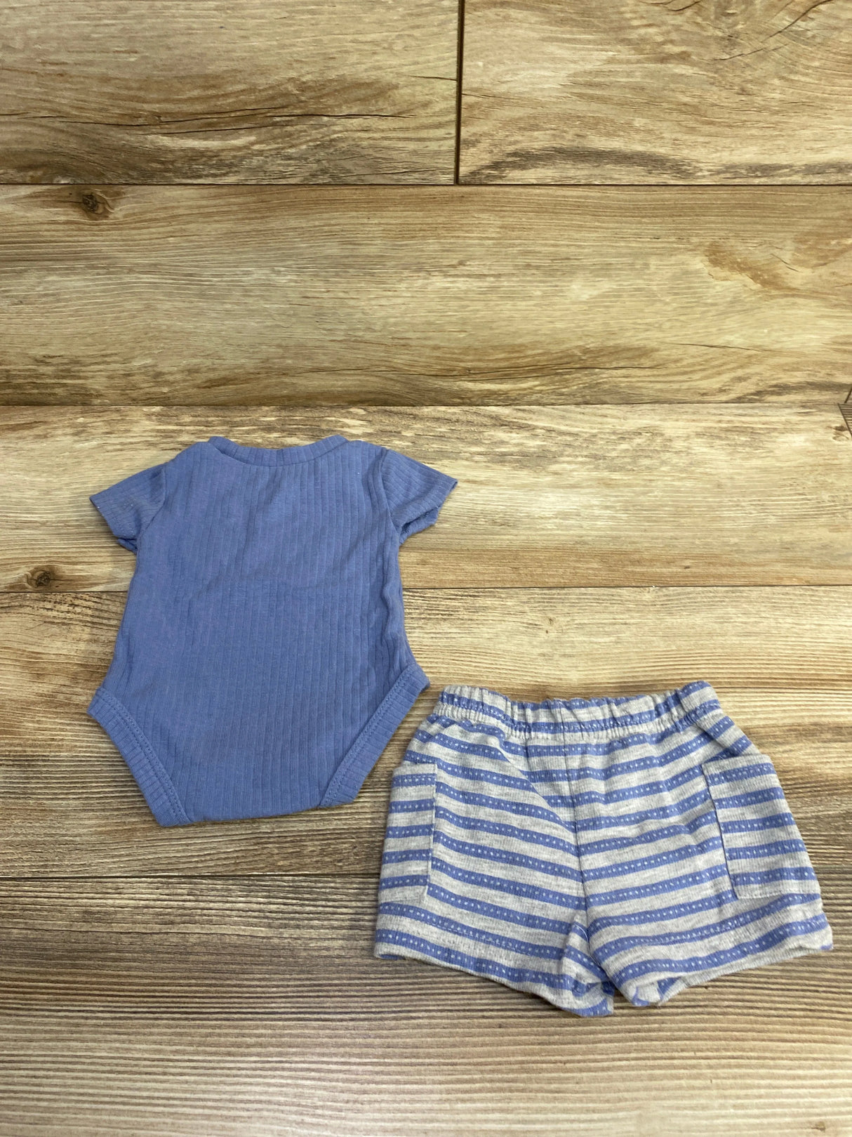 Baby Sterling 2pc Ribbed Mama's Boys Bodysuit & Bottoms Blue sz 3m