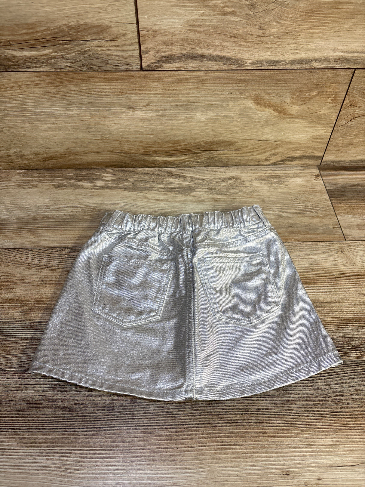 H&M Metallic Skirt Silver sz 4T