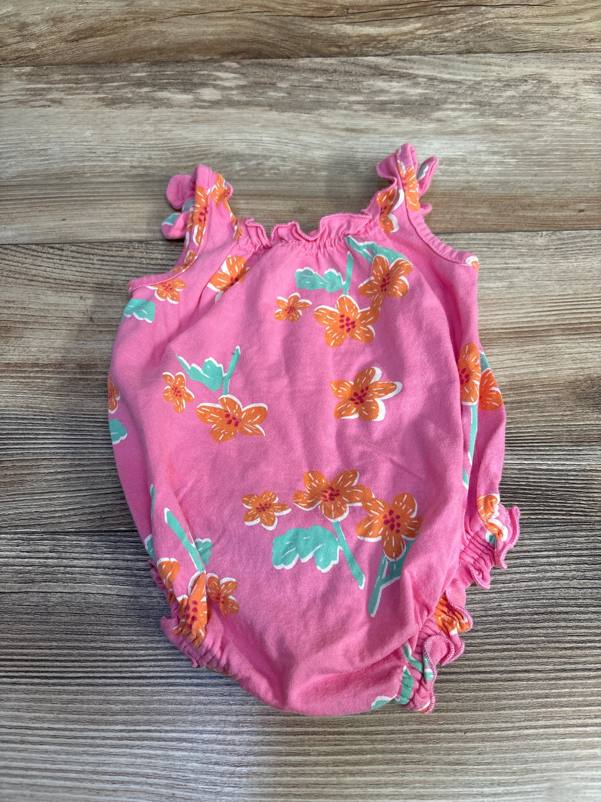Old Navy Floral Bubble Romper Pink sz 0-3m - Me n Mommy To Be