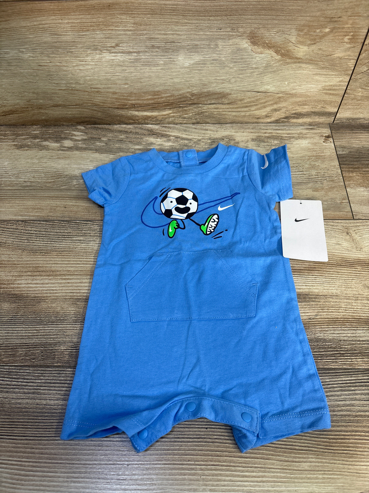 NEW Nike Soccer Ball Shortie Romper Blue sz 3m