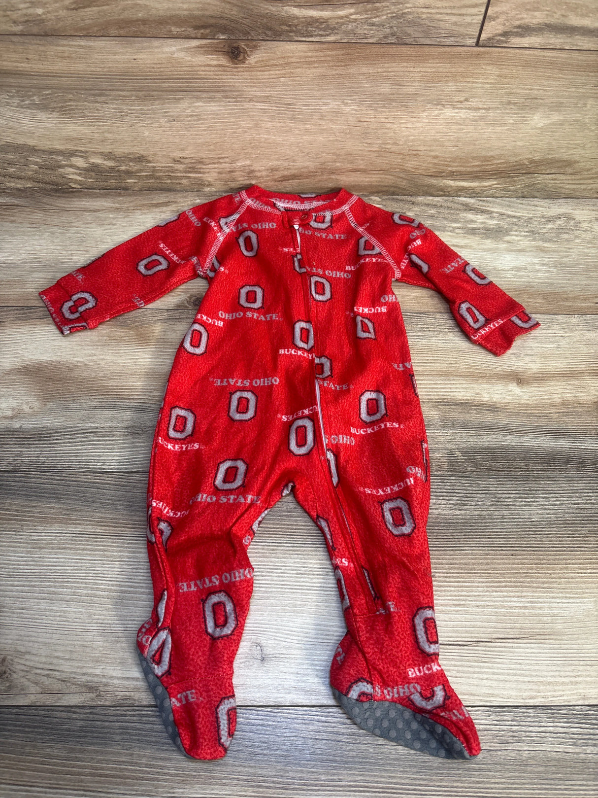Gen2 Ohio State Buckeyes Footie Sleeper Red sz 3/6m