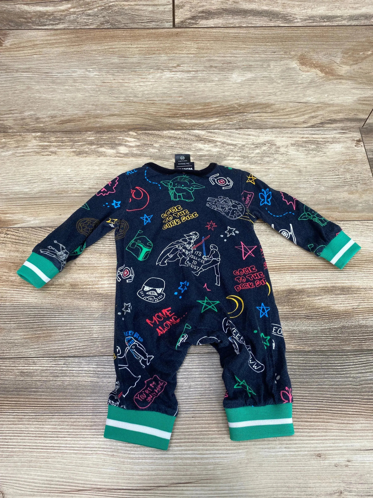 Our Universe Star Wars Coverall Black sz 6m - Me n Mommy To Be