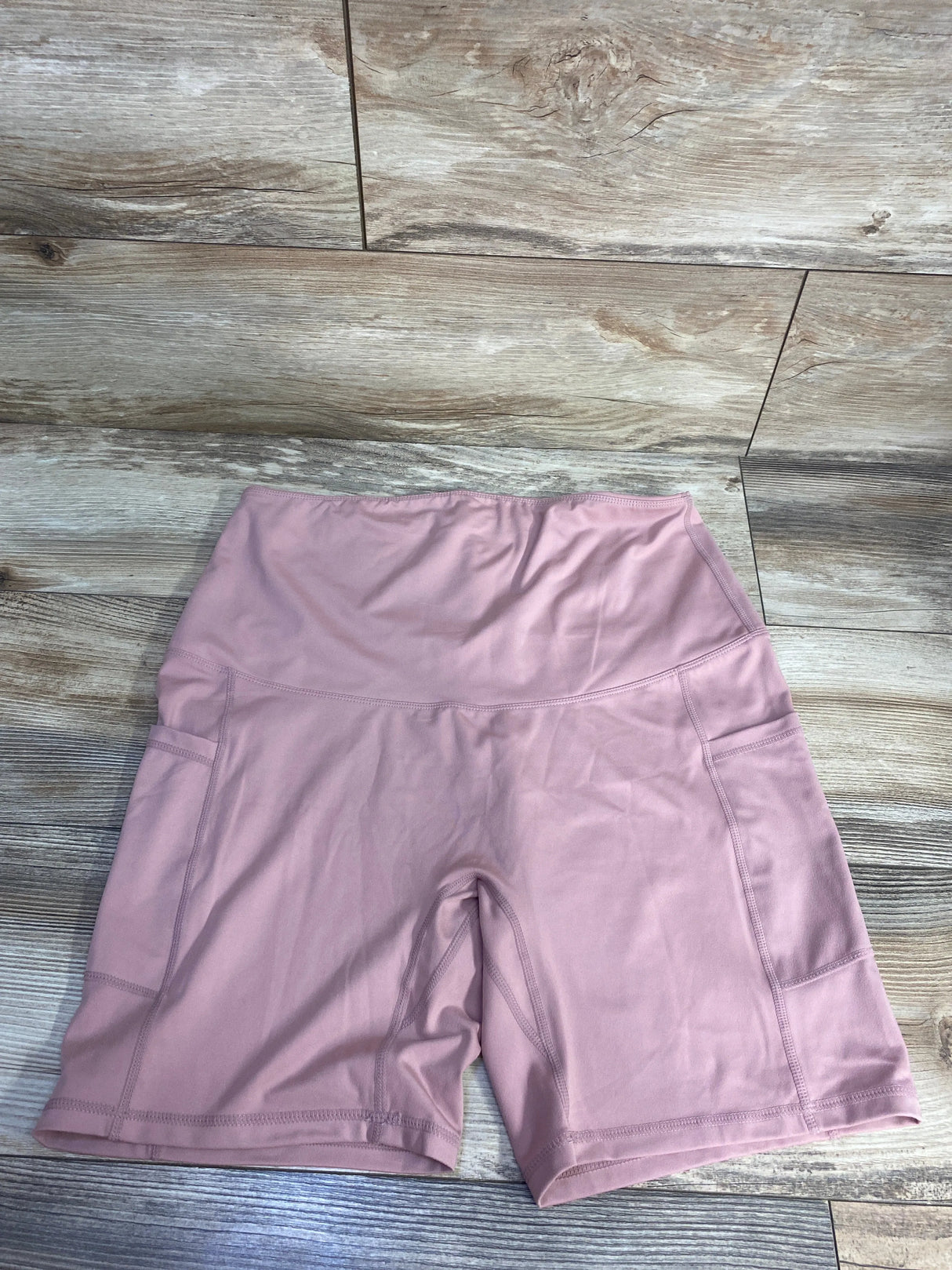 HoFish Maternity Full Panel Bike Shorts Pink sz Large