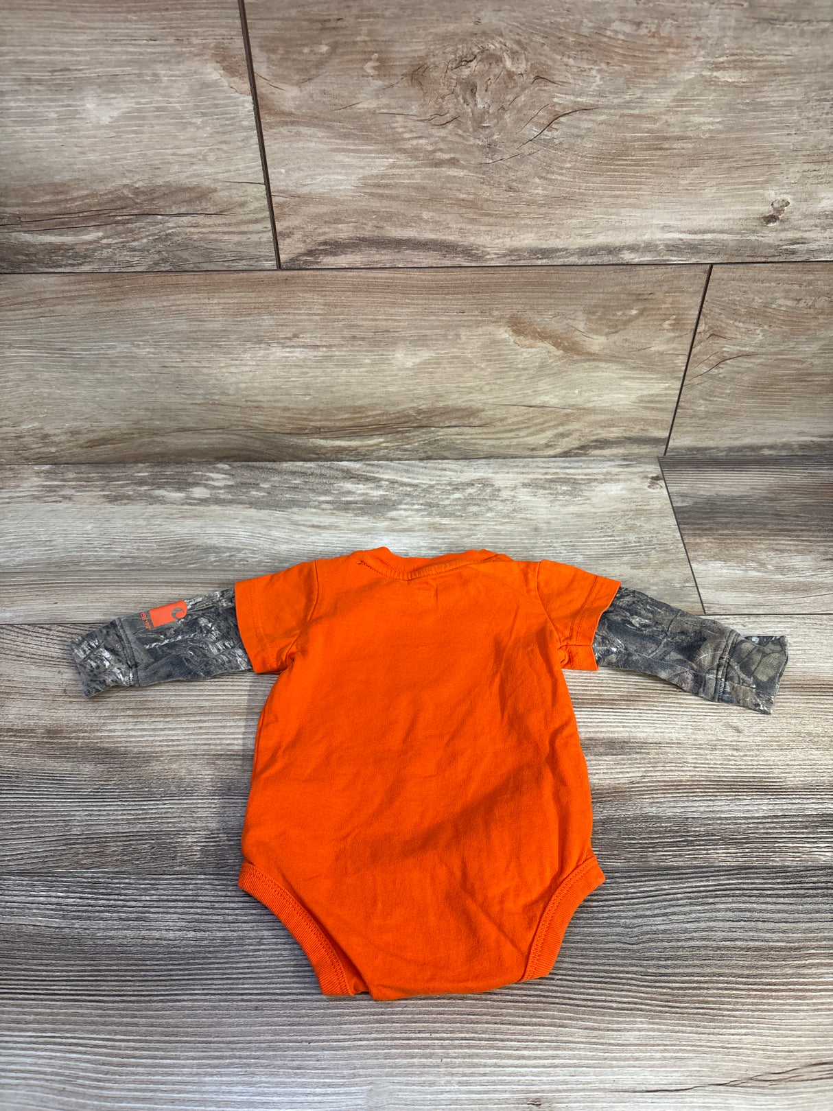 Carhartt Layered Sleeve Bodysuit Orange sz 3m