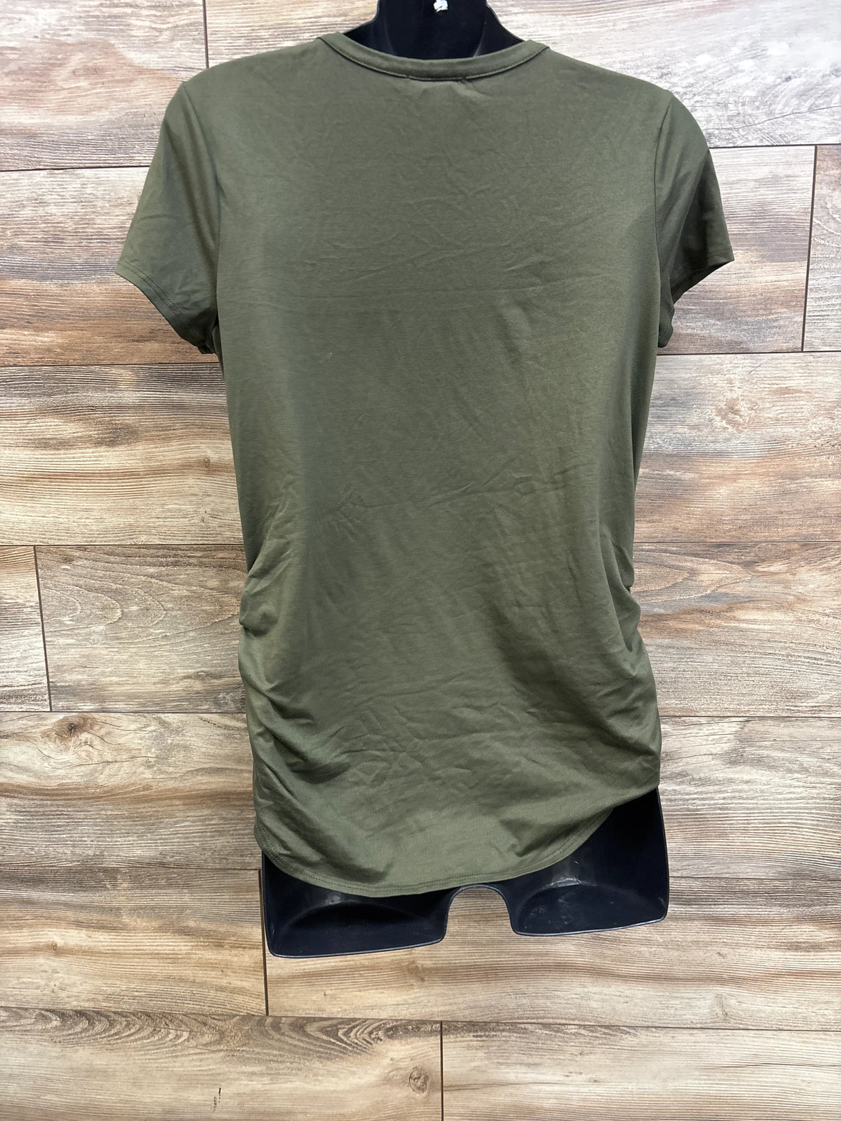 Ruby & Lace #momlife Ruched Maternity Shirt Green sz Medium