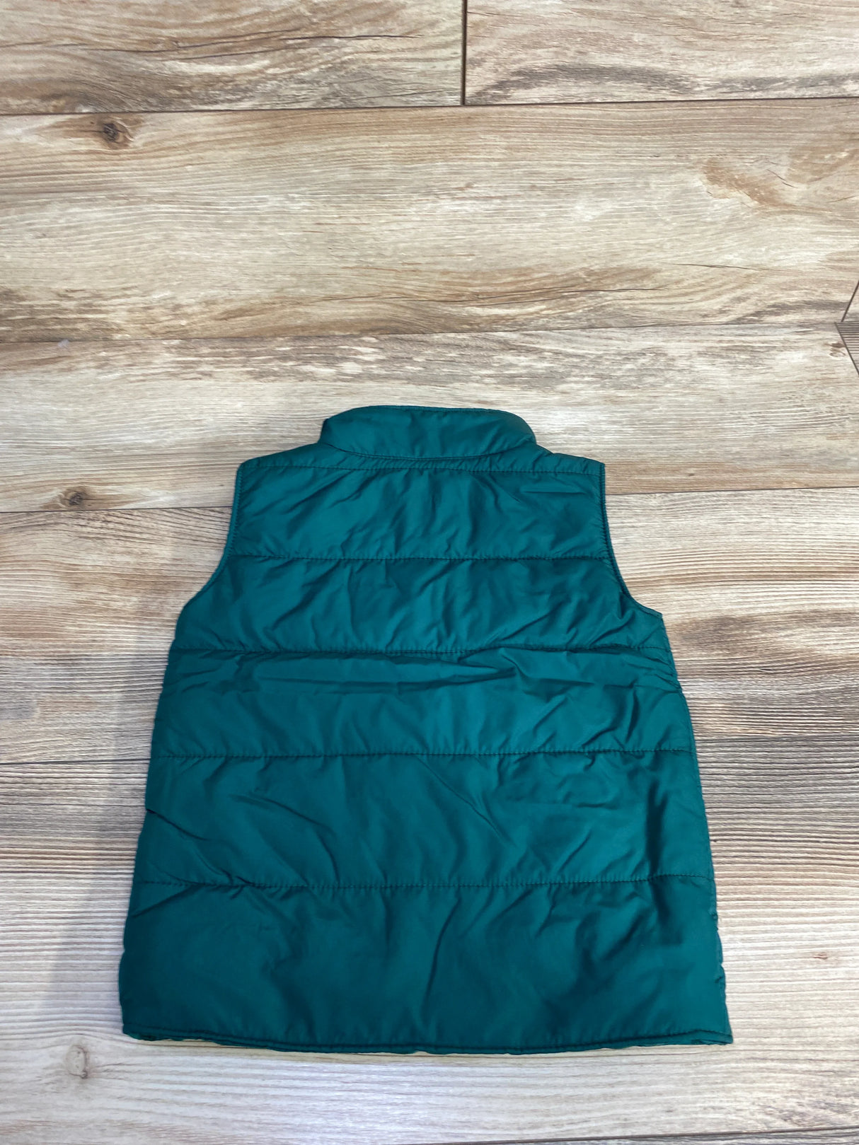 Carter's Full Zip Sherpa Lined Puffer Vest Green sz 2T