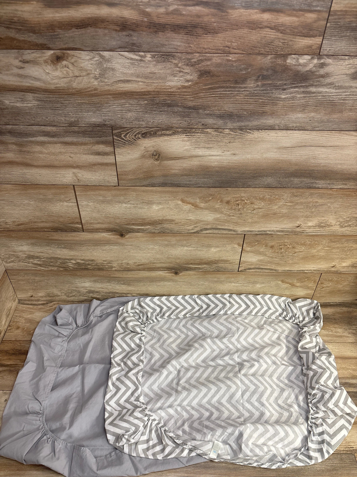 Cloud Island Fitted Playard Sheets, 2pk Grey