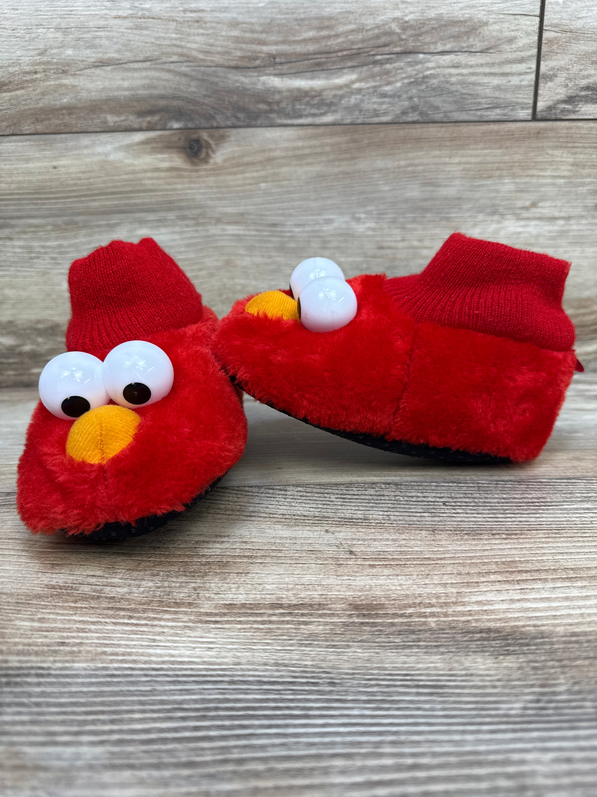 Sesame Street 3D Elmo Slippers Red sz 7-8c