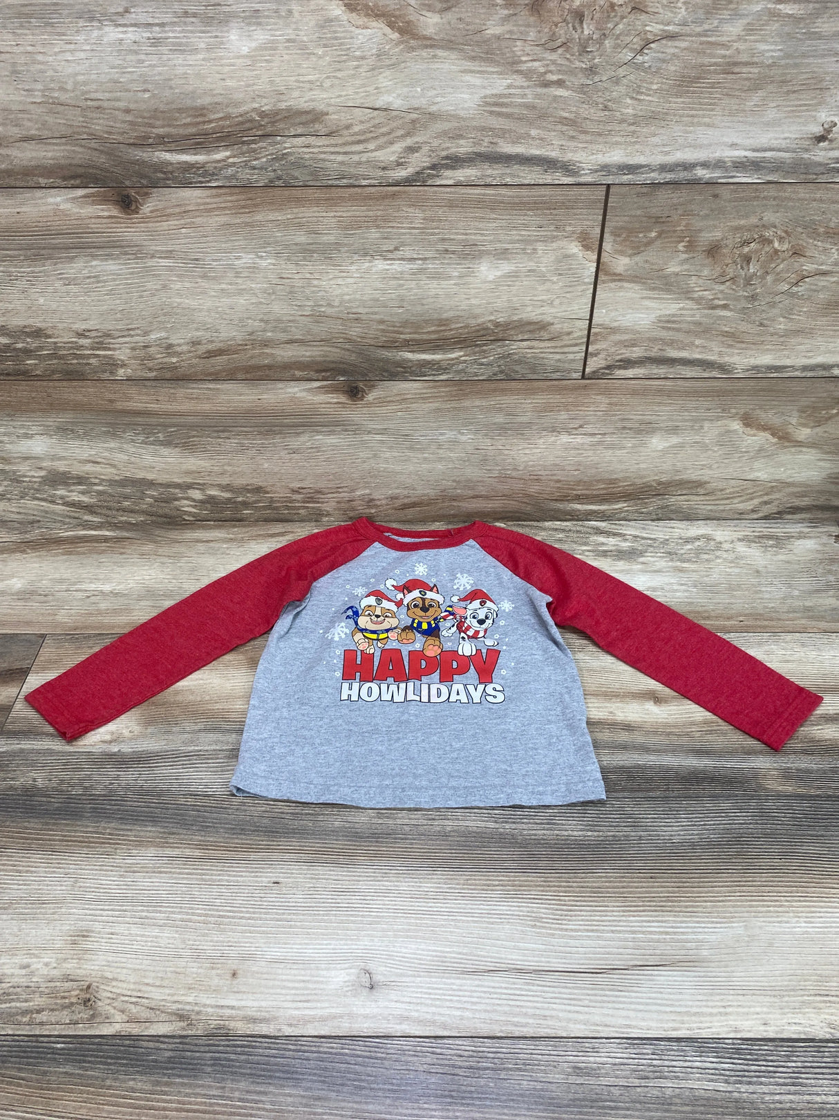 Jumping Beans Paw Patrol Happy Howlidays Shirt Red sz 3T - Me n Mommy To Be