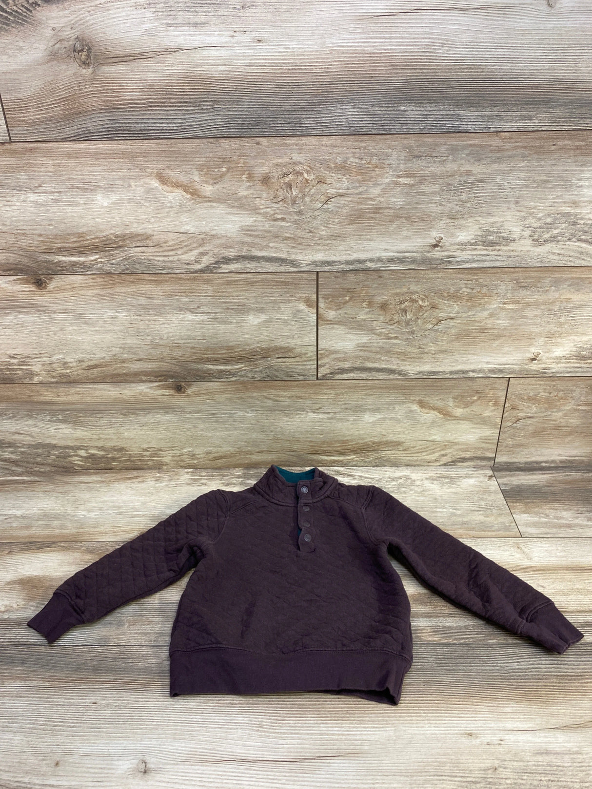 Quilted Pull Over Sweater Eggplant sz 4T