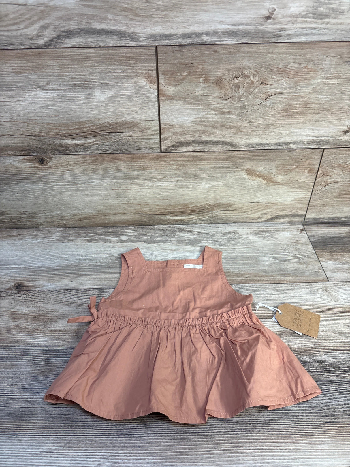 NEW Grayson Collective Sleeveless Peplum Top Orange sz 2T