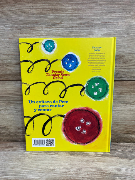 Pete El Gato and His Four Groovy Buttons Hardcover Book - Me n Mommy To Be