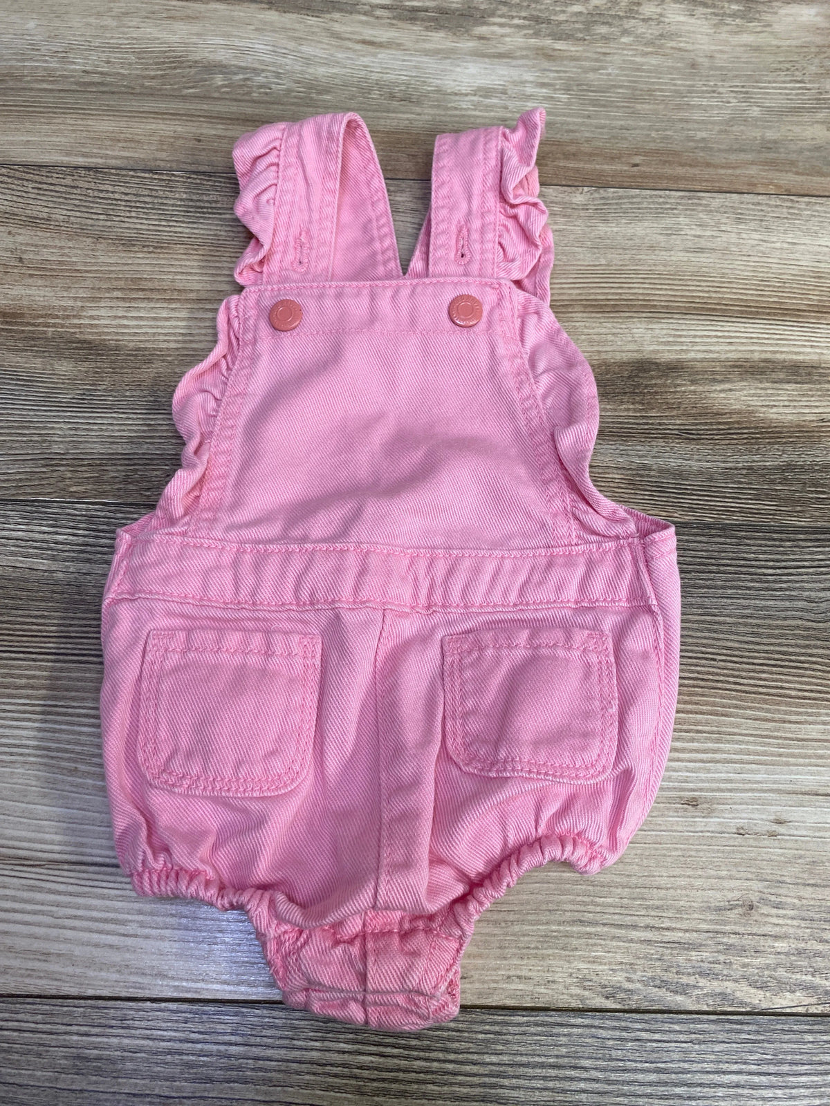 Old Navy Flutter Sleeve Bubble Shortalls Pink sz 12-18m