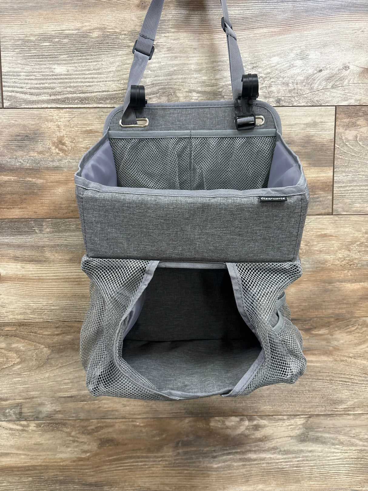 ClearWorld Hanging Diaper Caddy Organizer Grey
