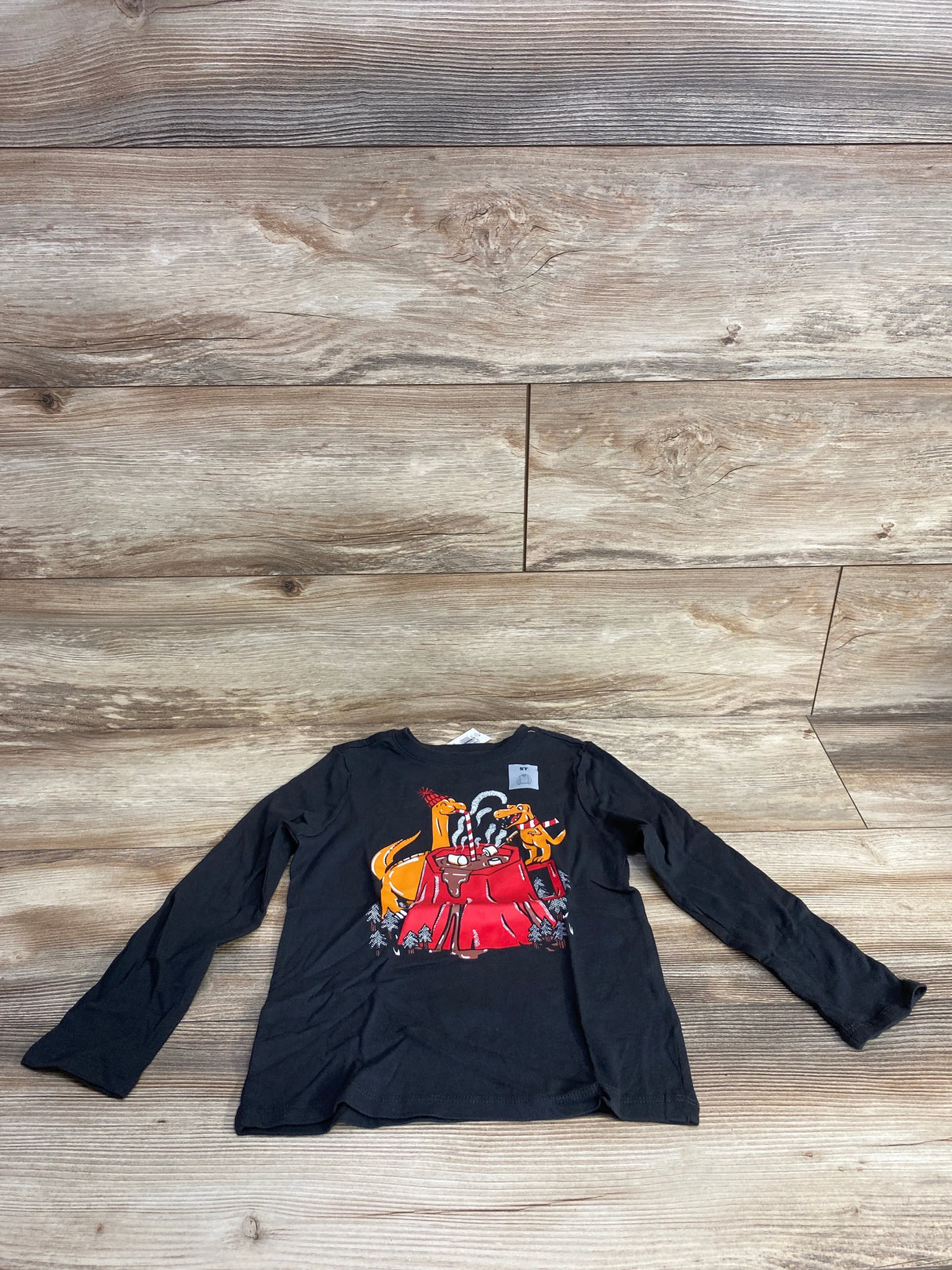 NEW Old Navy Long Sleeve Dinosaur Shirt Grey sz 5T