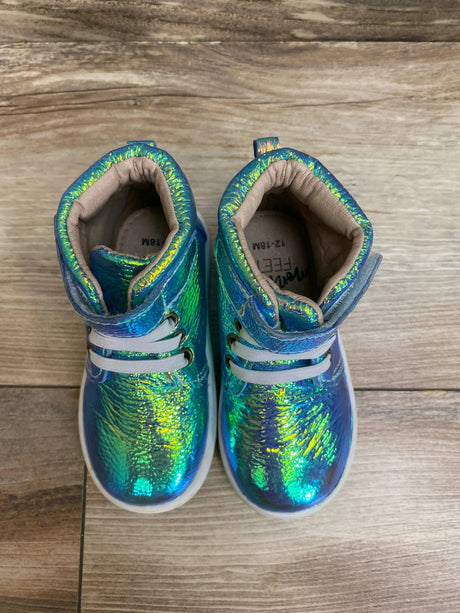 Monkey Feet USA Iridescent High Top Sneakers Sz 4c - Me n Mommy To Be