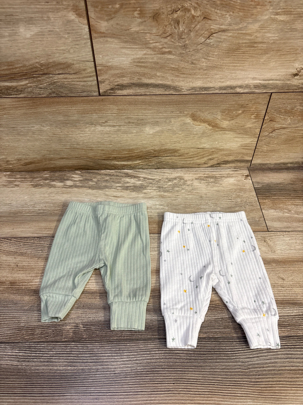 Just One You 2pk Ribbed Pants Green sz Newborn