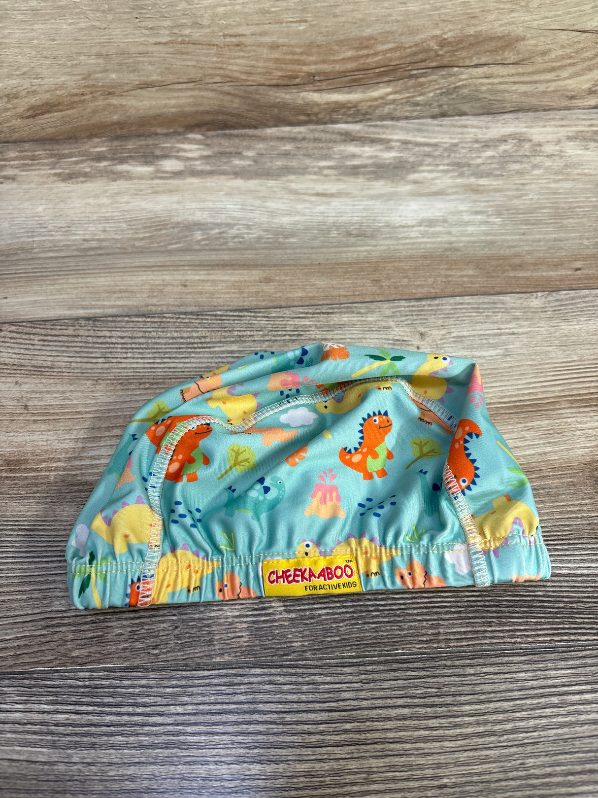 Cheekaboo Kids Swim Cap - Dinosaur Print sz 2-5T