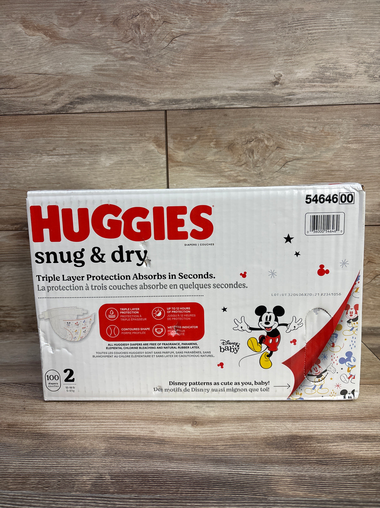 NEW Huggies Snug Dry Diapers Size 2 100ct