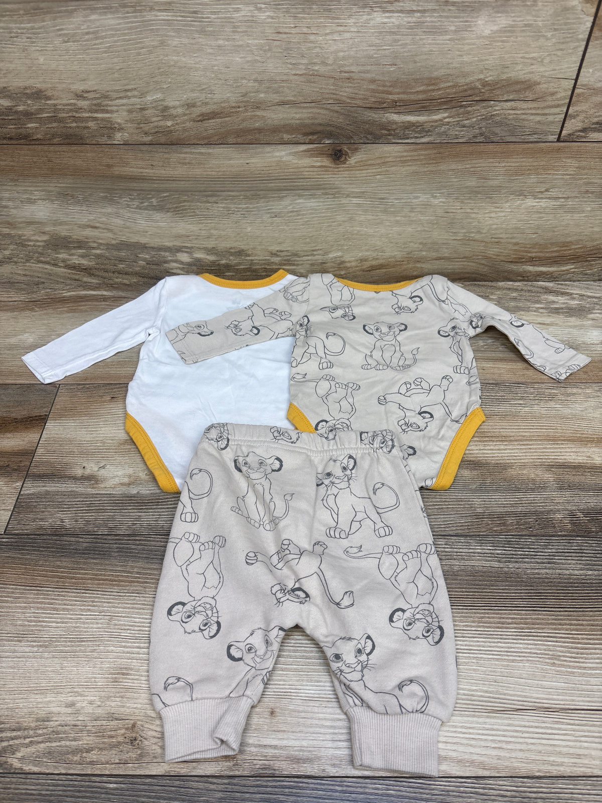 Disney Baby 3pc The Lion King Bodysuit & Pants Set Tan sz 3m