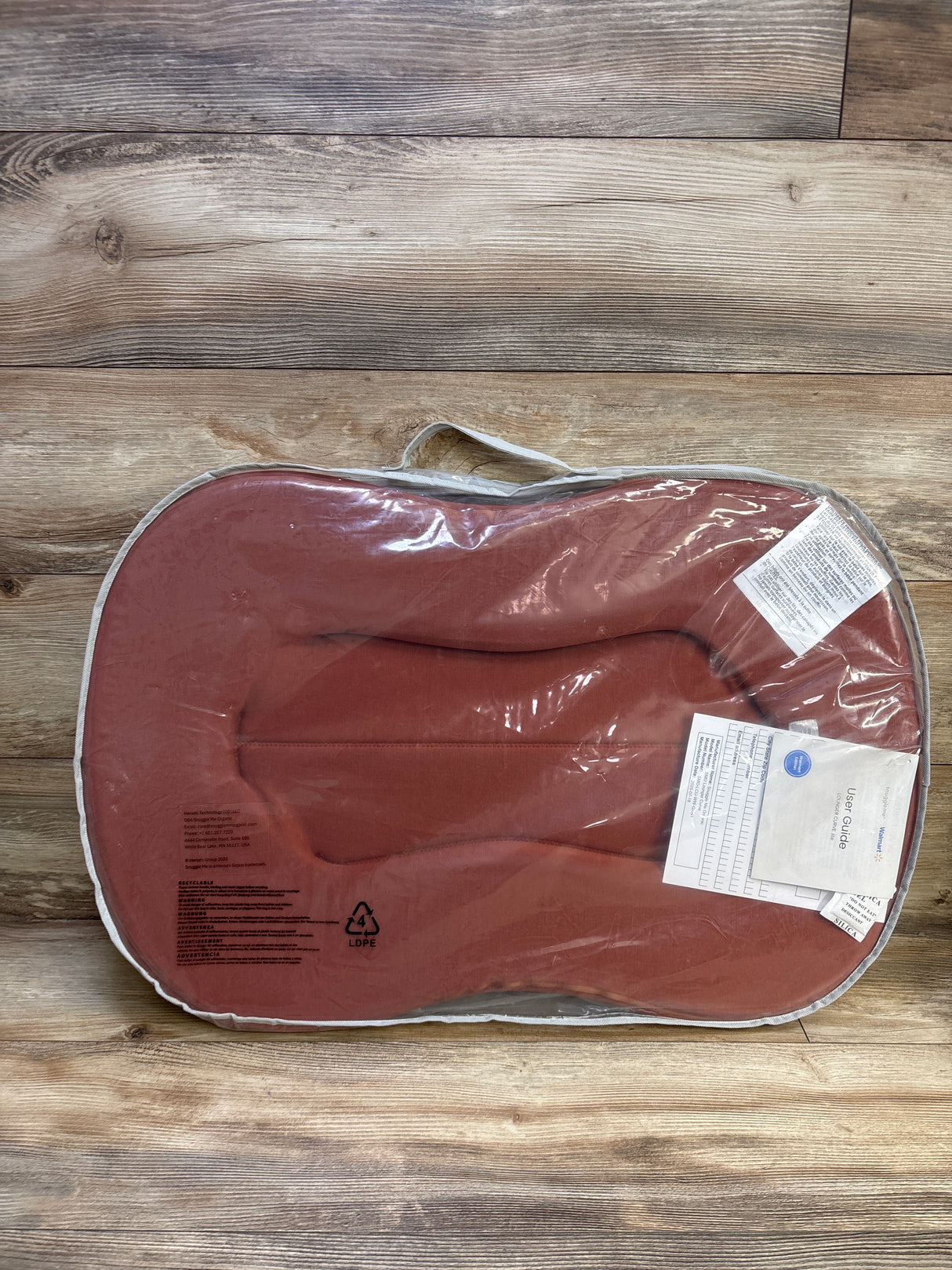 NEW Snuggle Me Curve Lite Baby Lounger with Gingerbread Cover
