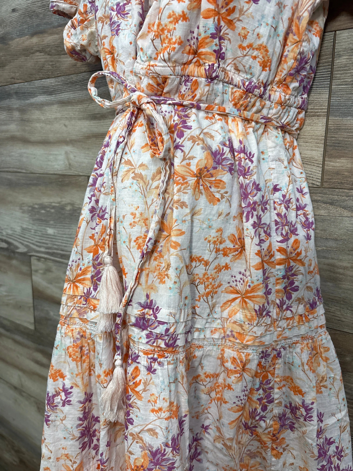 A Pea In The Pod Floral Tiered Maxi Dress Medium - Me n Mommy To Be