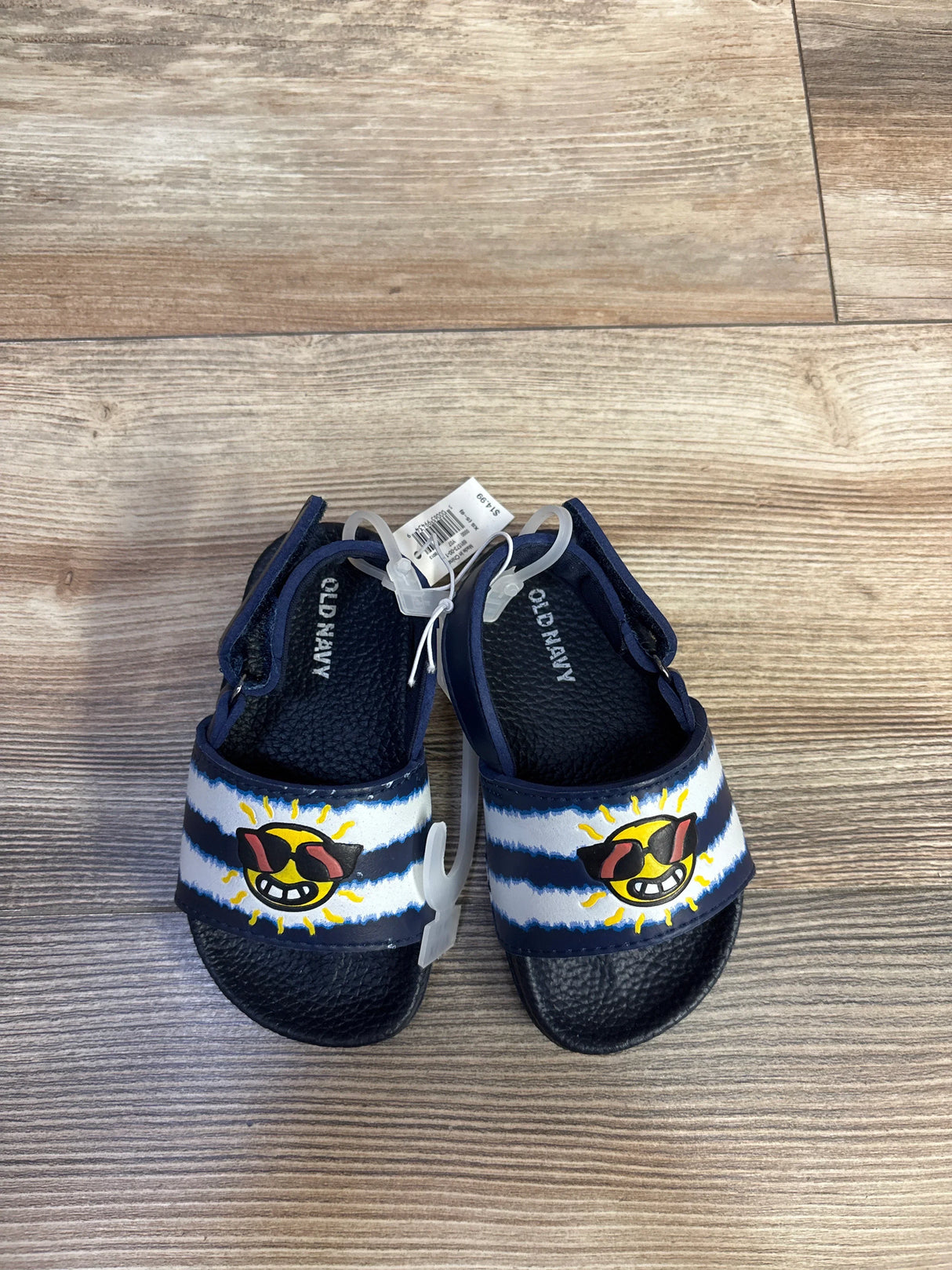 NEW Old Navy Pool Slide Sandals Navy sz 5-6c