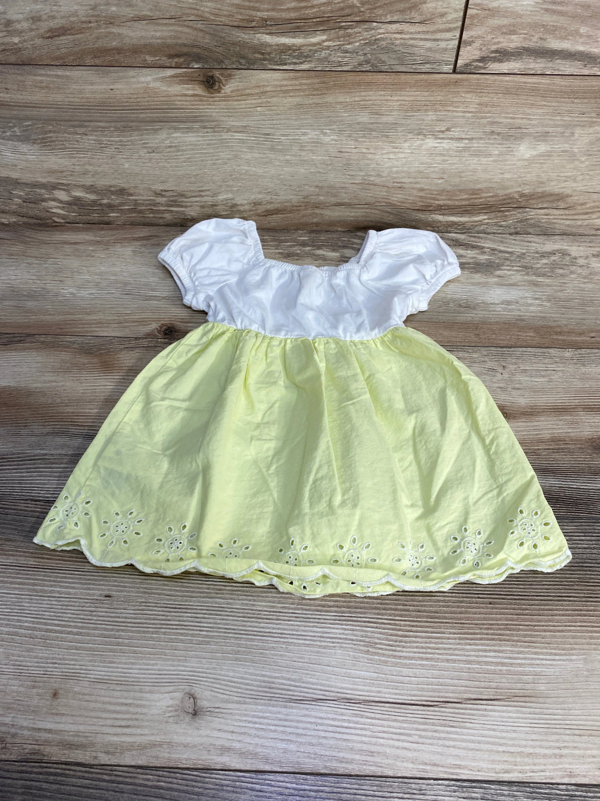 Baby Gap Poplin Eyelet Dress White sz 18-24m - Me n Mommy To Be