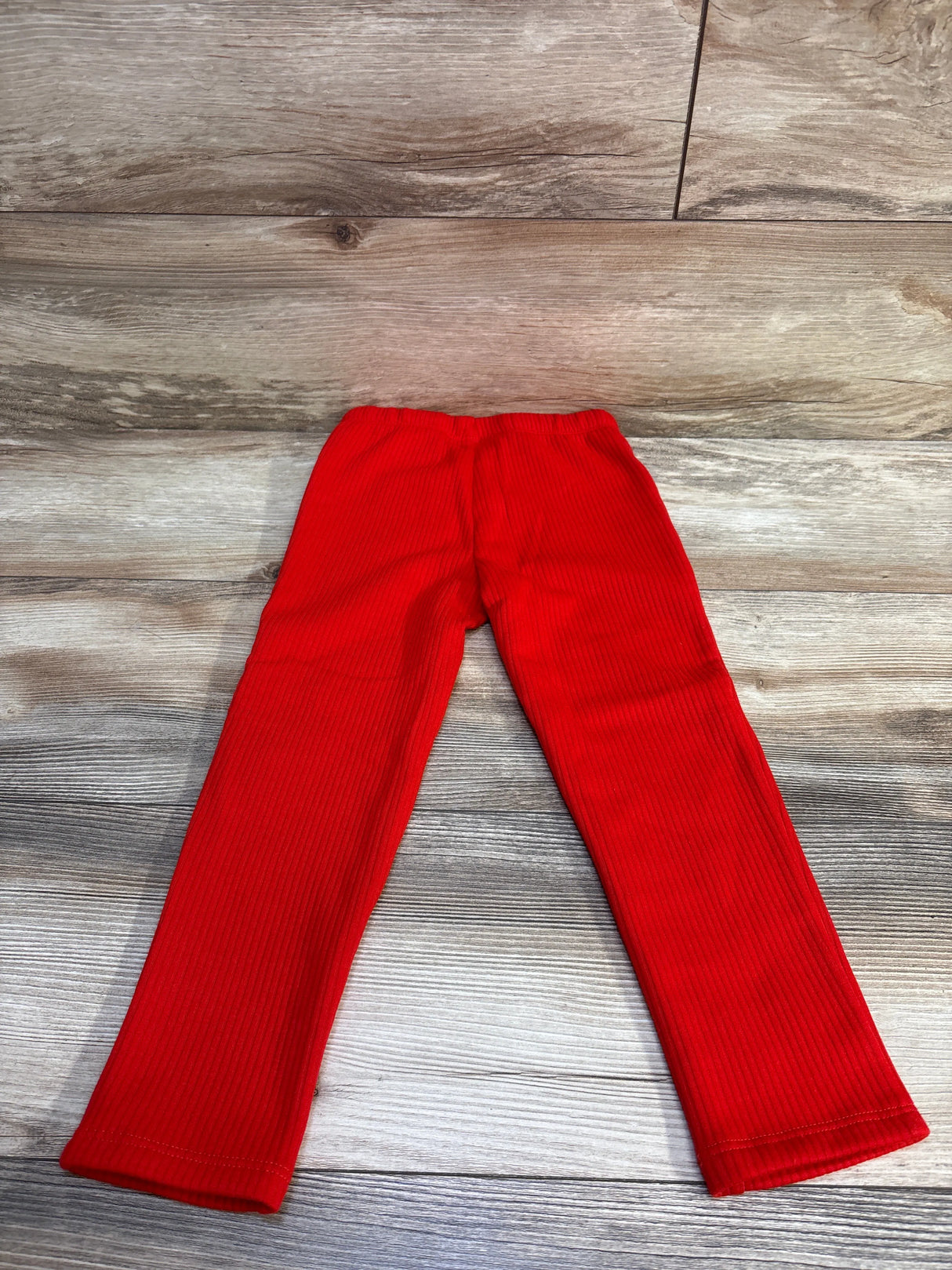NEW Cat & Jack Solid Ribbed Leggings Red sz 4T