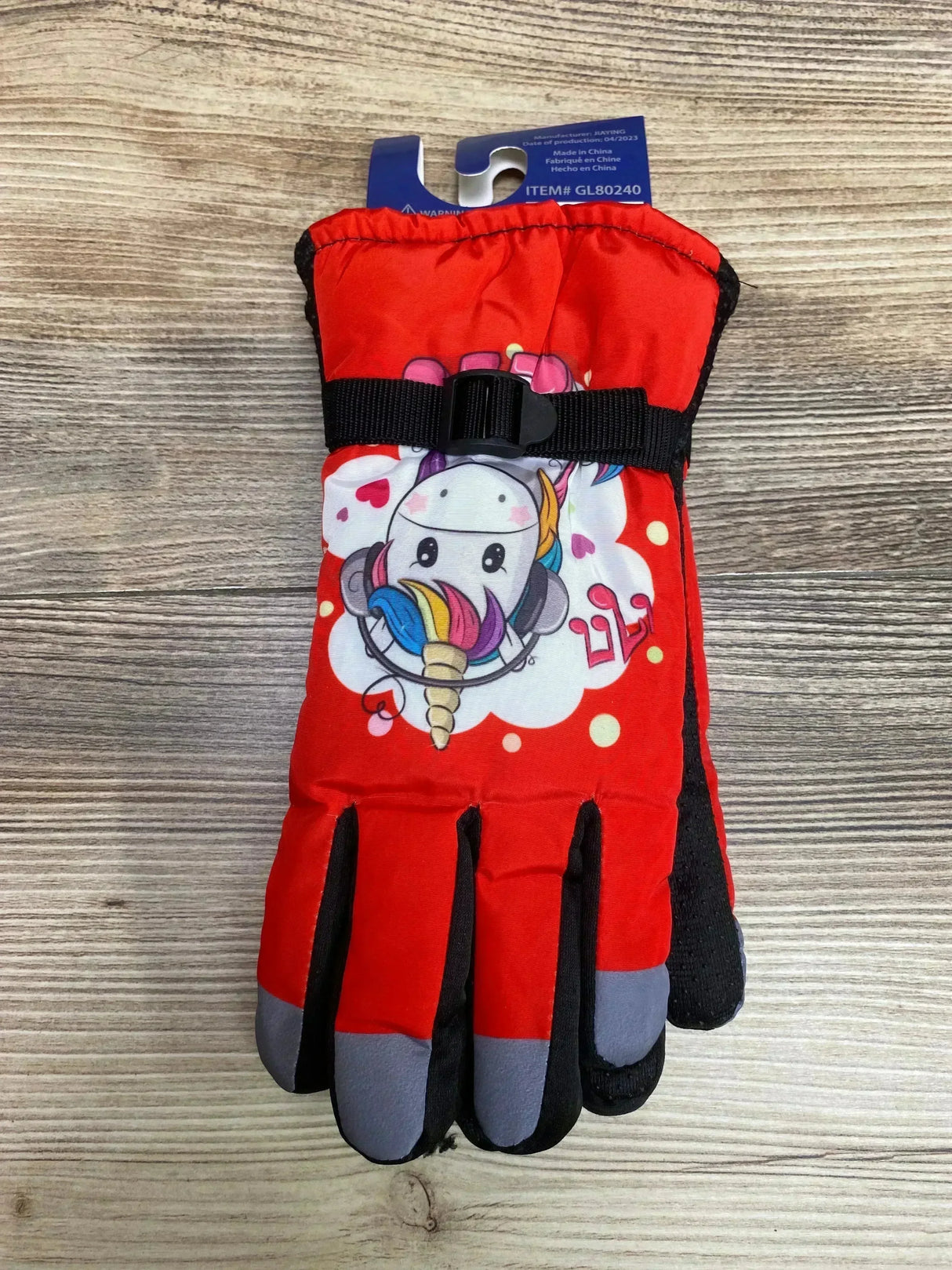 NEW ThermaWear Kid's Unicorn Winter Ski Gloves Red - Me n Mommy To Be