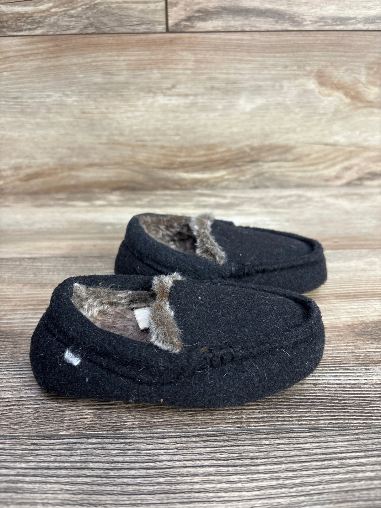 Faux Fur Lined Slippers Grey sz 5/6c