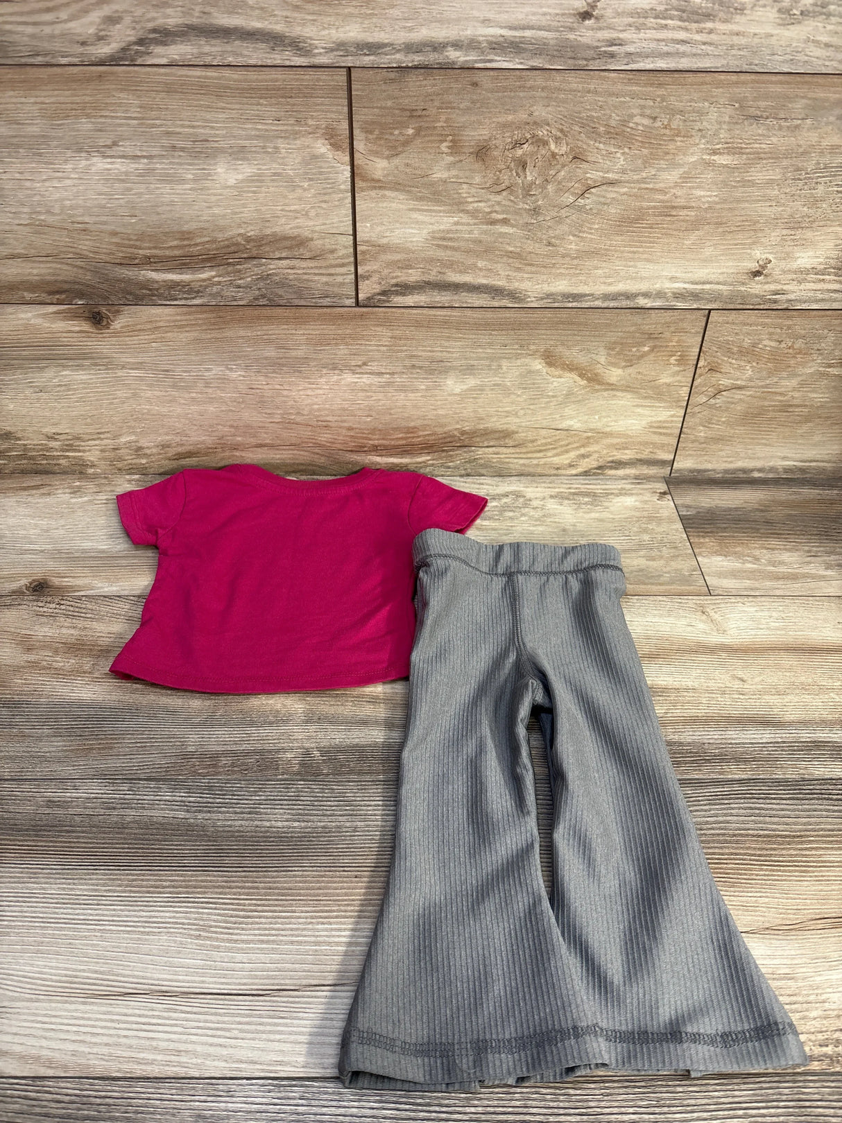 Reebok 2pc Shirt & Ribbed Leggings Set Pink sz 12m
