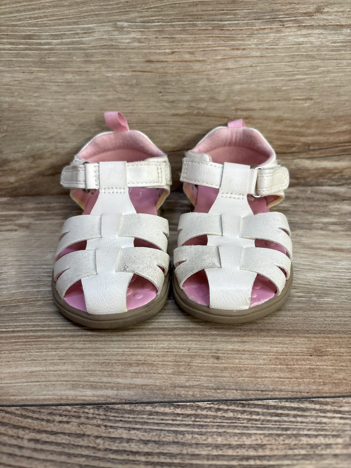 Carter's Girl's Adalyn Sandals White sz 5c - Me n Mommy To Be