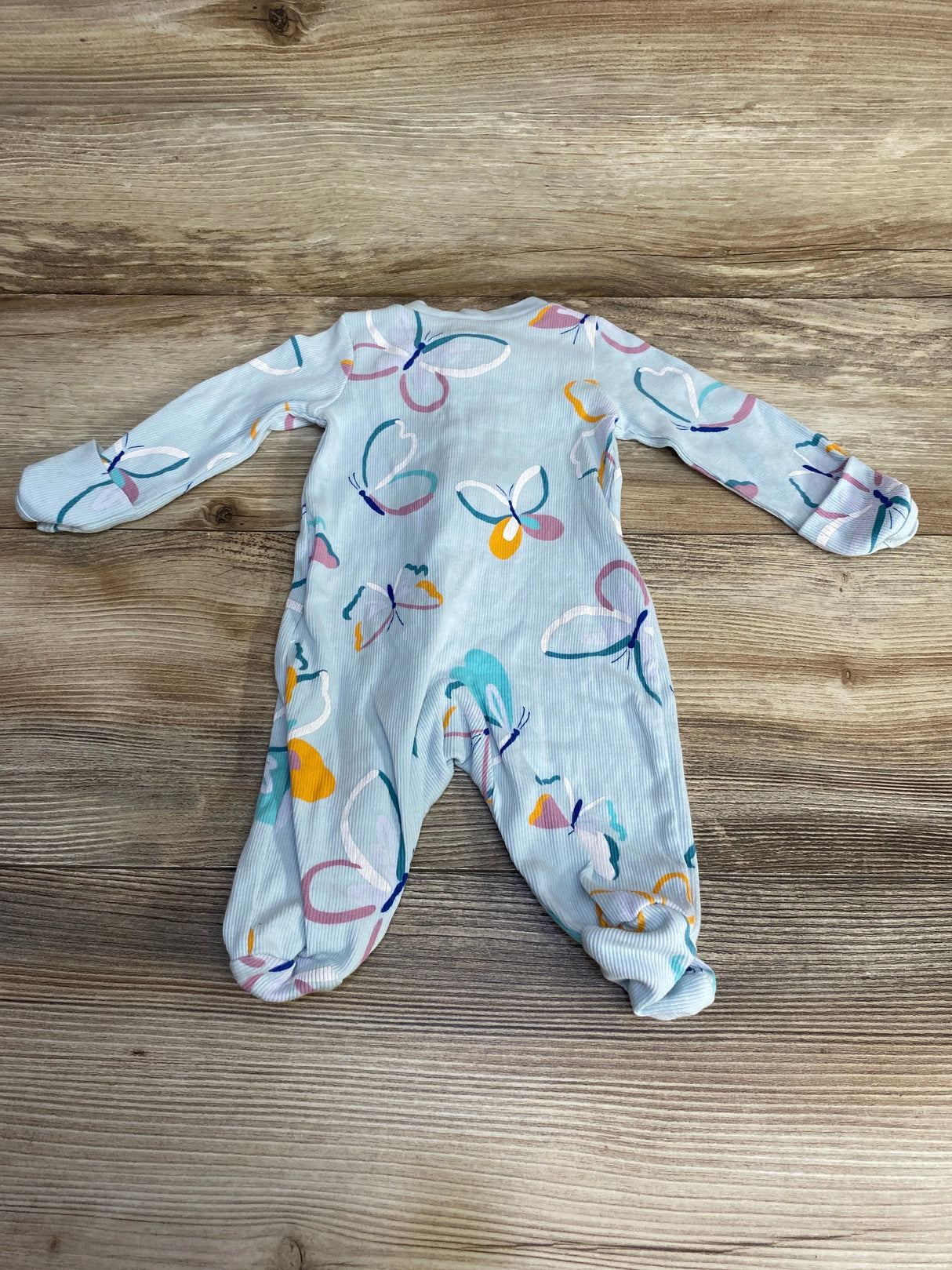 Carter's Butterfly Print Sleeper Blue sz Newborn - Me n Mommy To Be