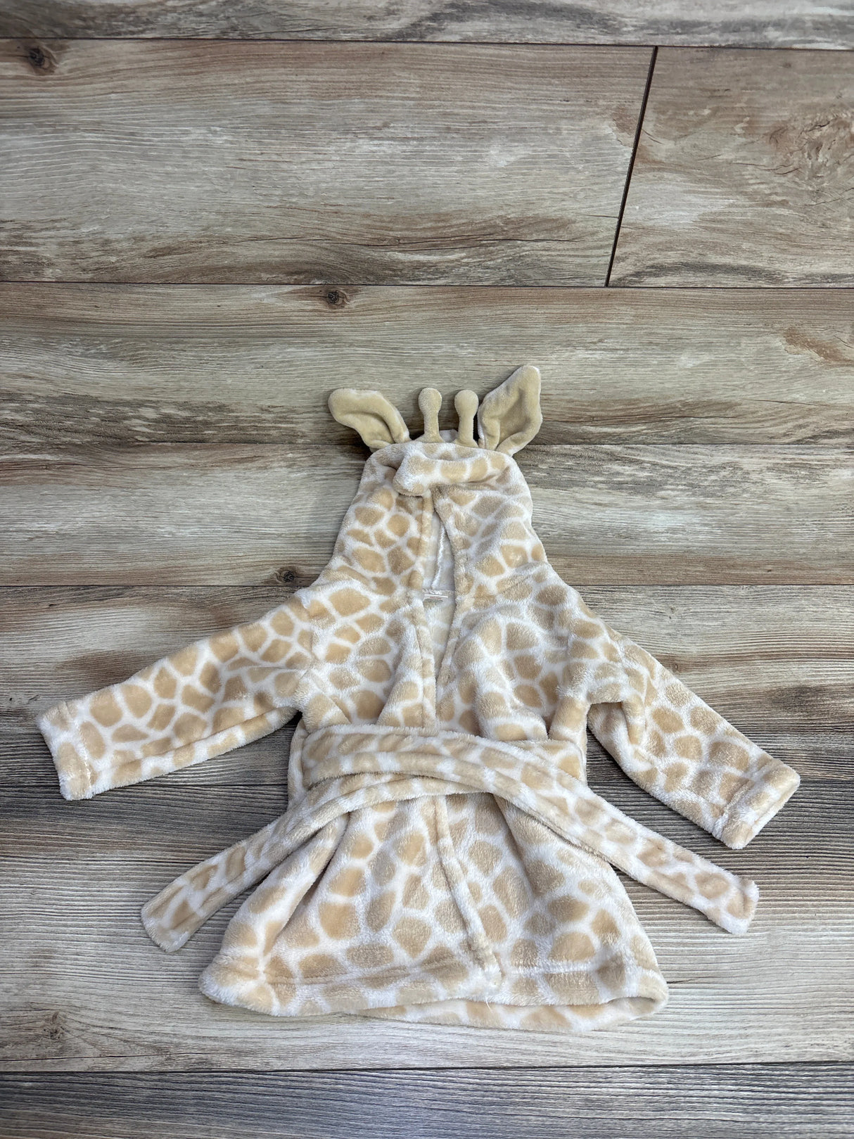 Hudson Baby Giraffe Plush Robe Tan sz 0-9m
